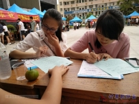 20160926  协会招新工作如火如荼地进行中