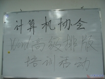 2007-05-15协会《WORD高级排版一》培训活动